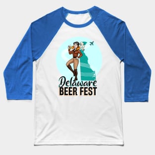 Delaware Beer Fest Logo Baseball T-Shirt